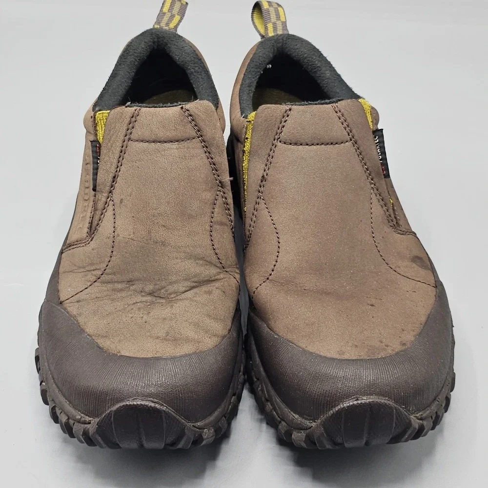 Merrell Shiver Moc Slip On Shoes Brown Leather Waterproof Vibram Sz 8 Polartec